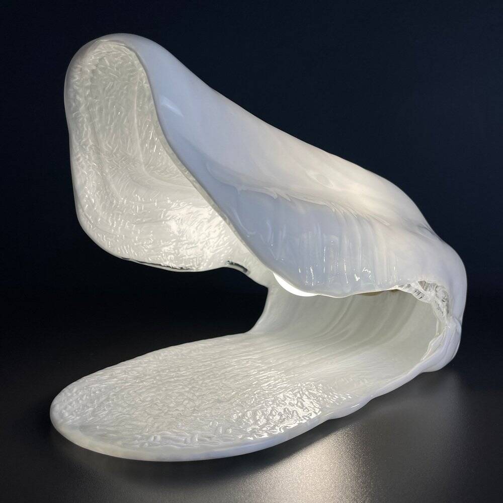 Oyster Murano table lamps by La Murrina, Italy, 1970s, set of 2