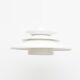 White pendant lamp, Denmark 1970s