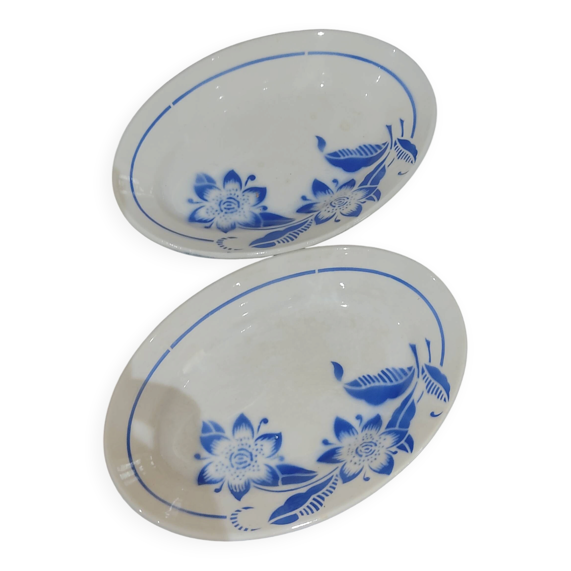 Lot de ravier Sarreguemines modèle Eparbleu
