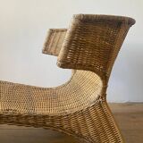 Ikea Savo rattan chaise longue