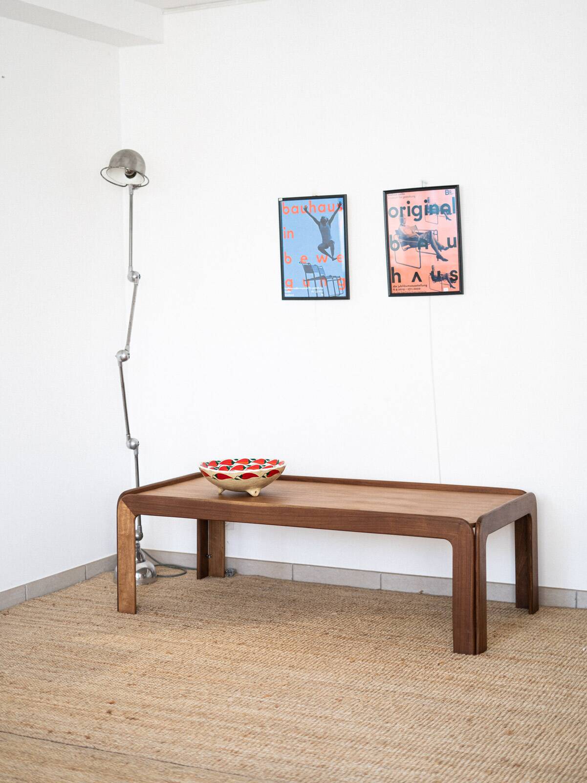Large Scandinavian teak coffee table