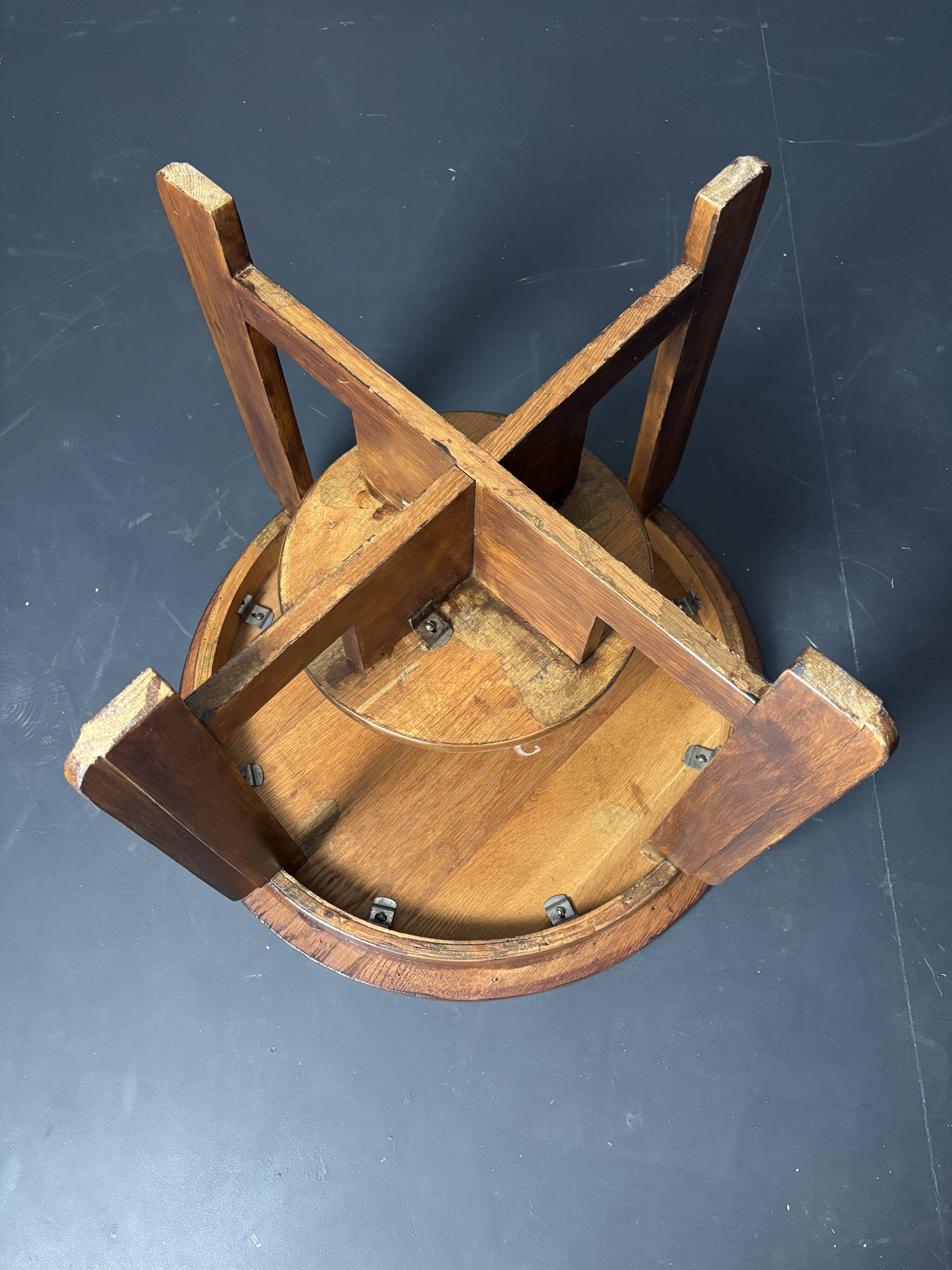 Table d'appoint ou table basse Art Déco néerlandaise en acajou, milieu du XXe siècle, vers 1940-1950