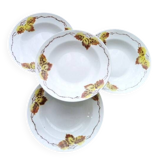 4 Orchies Moulin des Loups soup plates, Autumn 1920 model