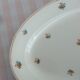 Oval porcelain dish Moulin des Loups Hamage decoration Burgundy