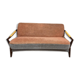 Canapé convertible scandinave, années 60-70