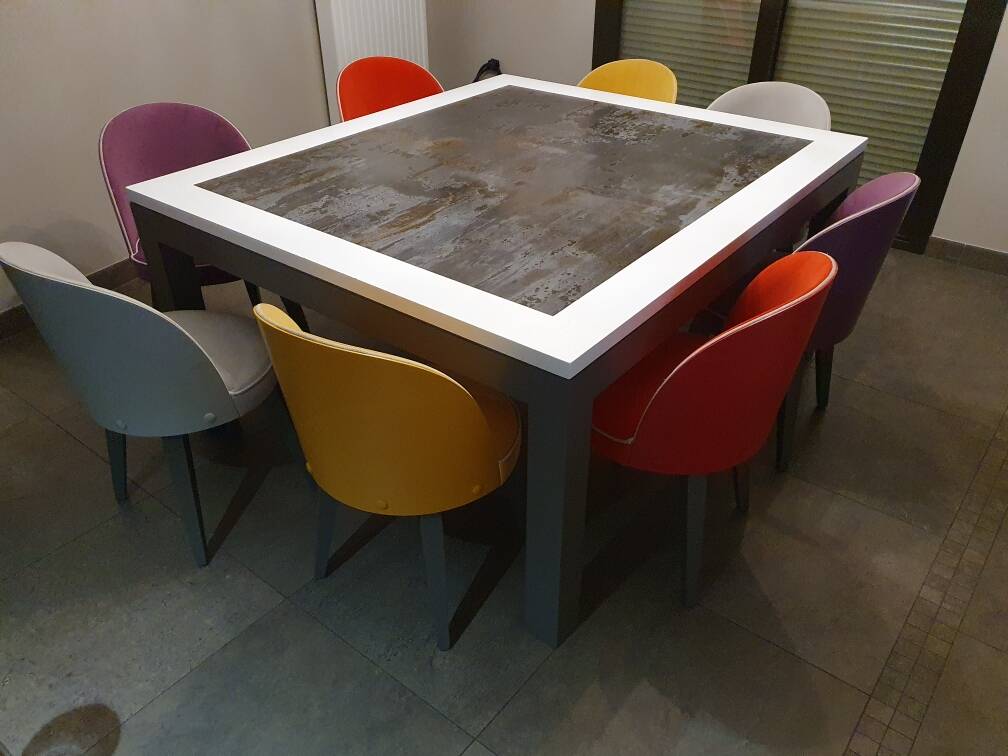 dining table with Dekton top