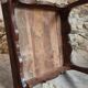 Antique oak side table, provincial writing table from the 18th century, Louis XV style.