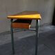 Hitler style 1960 double school desk with locker