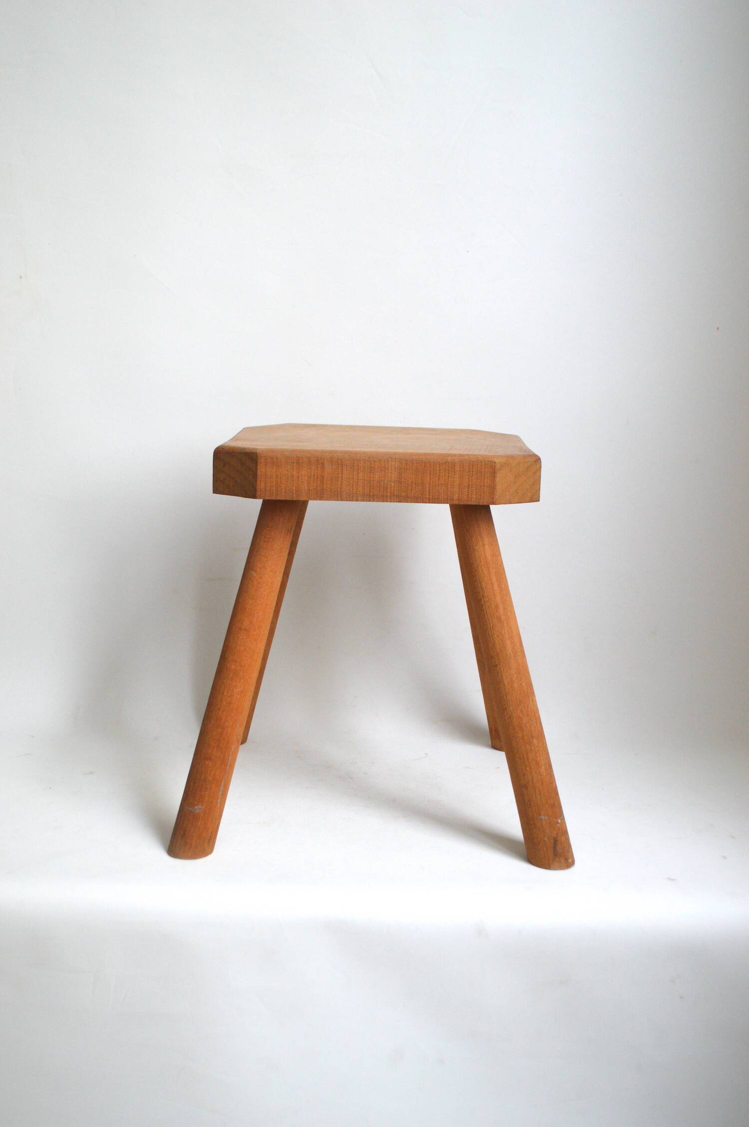 Solid wood stool