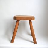 Solid wood stool