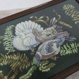 1940 Needlewoman Shop London Coffee Table Embroidery Under Glass