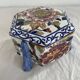 Large candy box, Gien, early 20th century, peony decoration, floral decoration