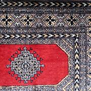Vintage Uzbek Bukhara rug 92cm x 140cm 1960s