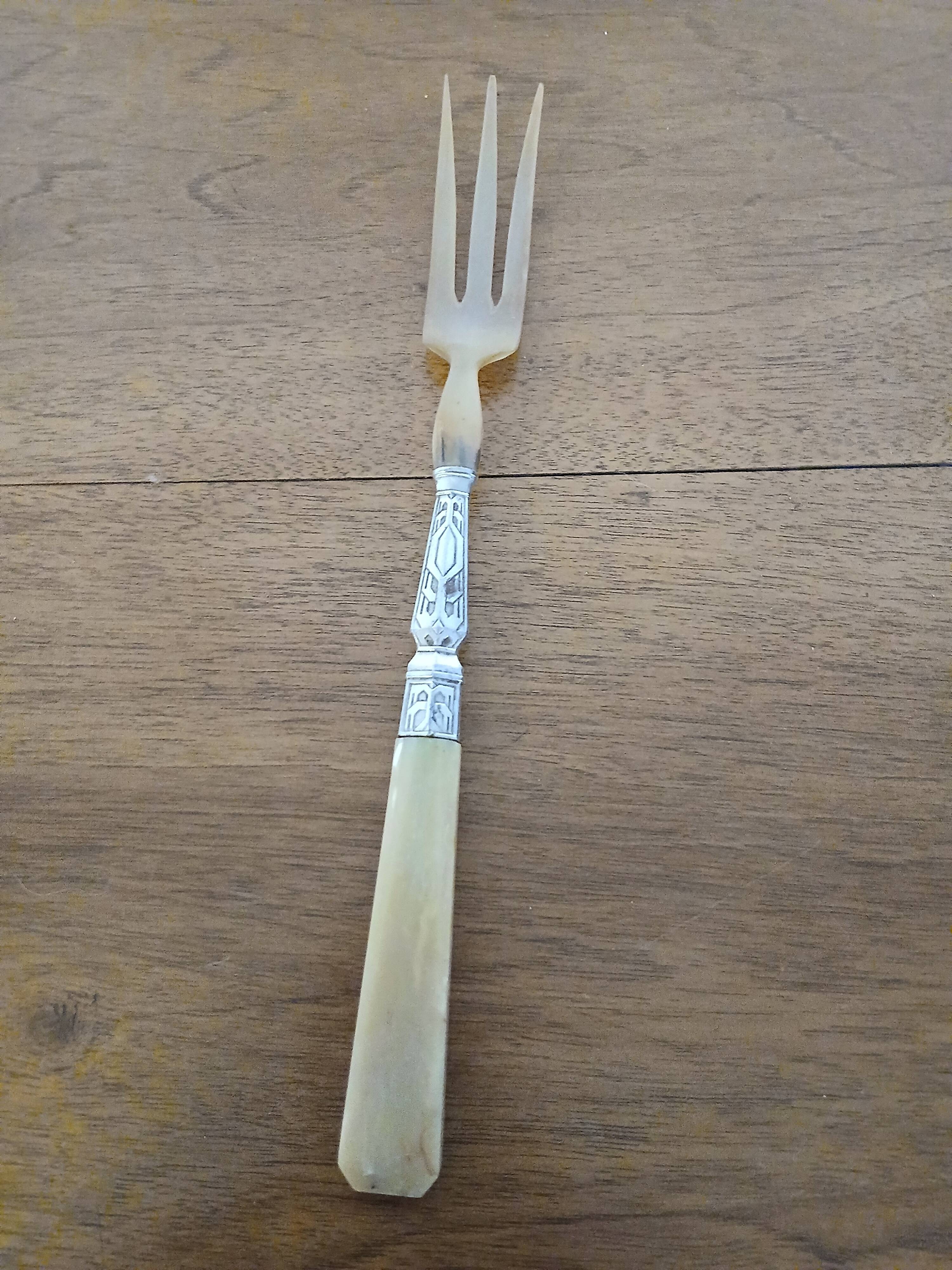 antique salad server