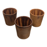 Set of 3 stoneware glasses