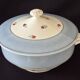 Large vegetable dish (soup tureen) in Digoin Sarreguemines earthenware, model AIX.