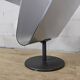 Modern metal minimalist side table with magazine rack / Dutch design