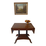 Vintage painting "Gîte on the edge of the forest" .