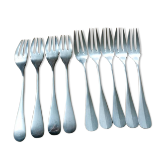 Félix Frères silver-plated dessert or fruit forks