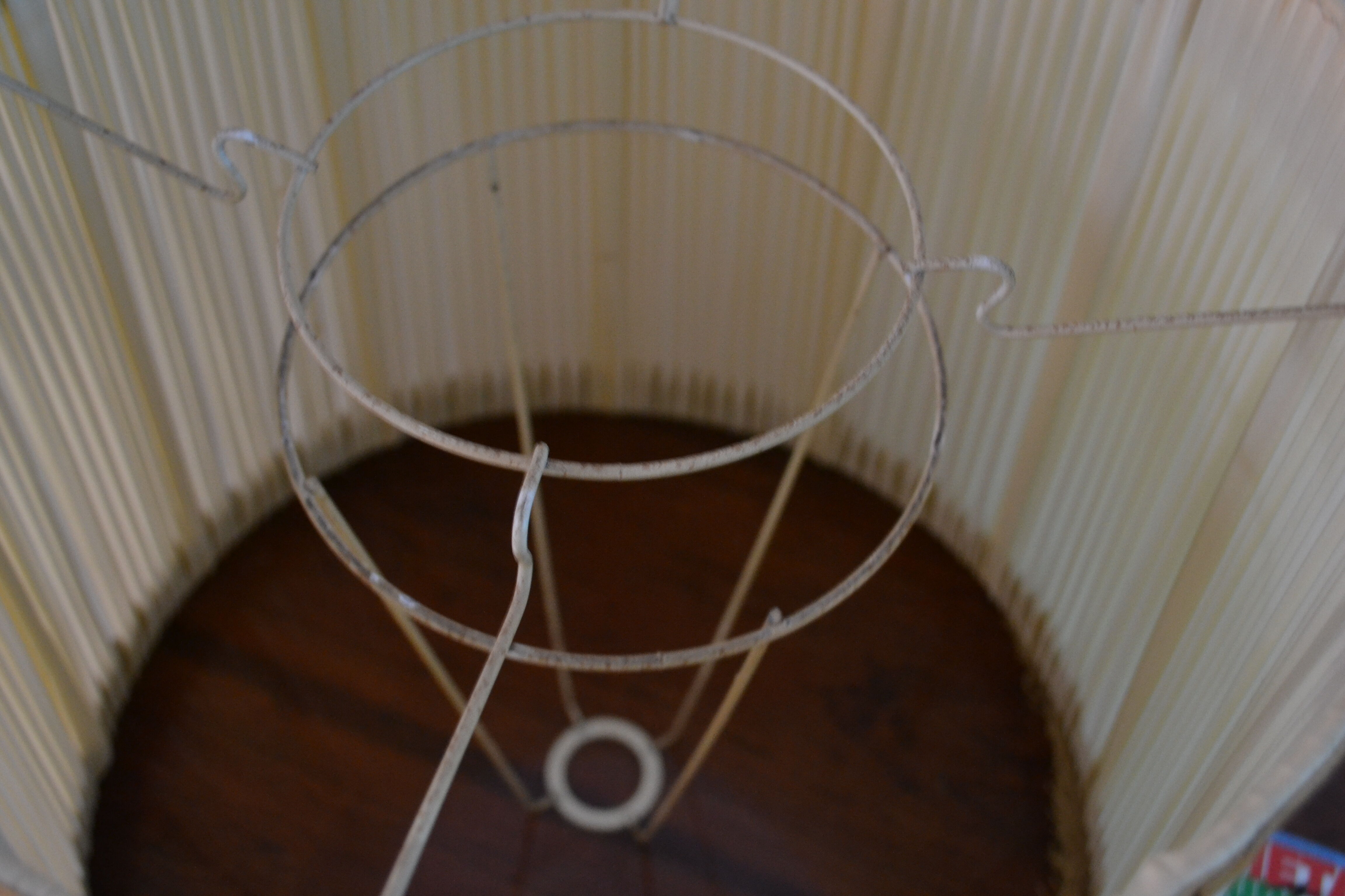 Lampshade fabric pleated fringes