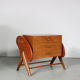 1950s V-Shaped sewing box from The Netherlands