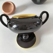 Teapot and sugar bowl Villeroy & Boch model Biarritz glossy black
