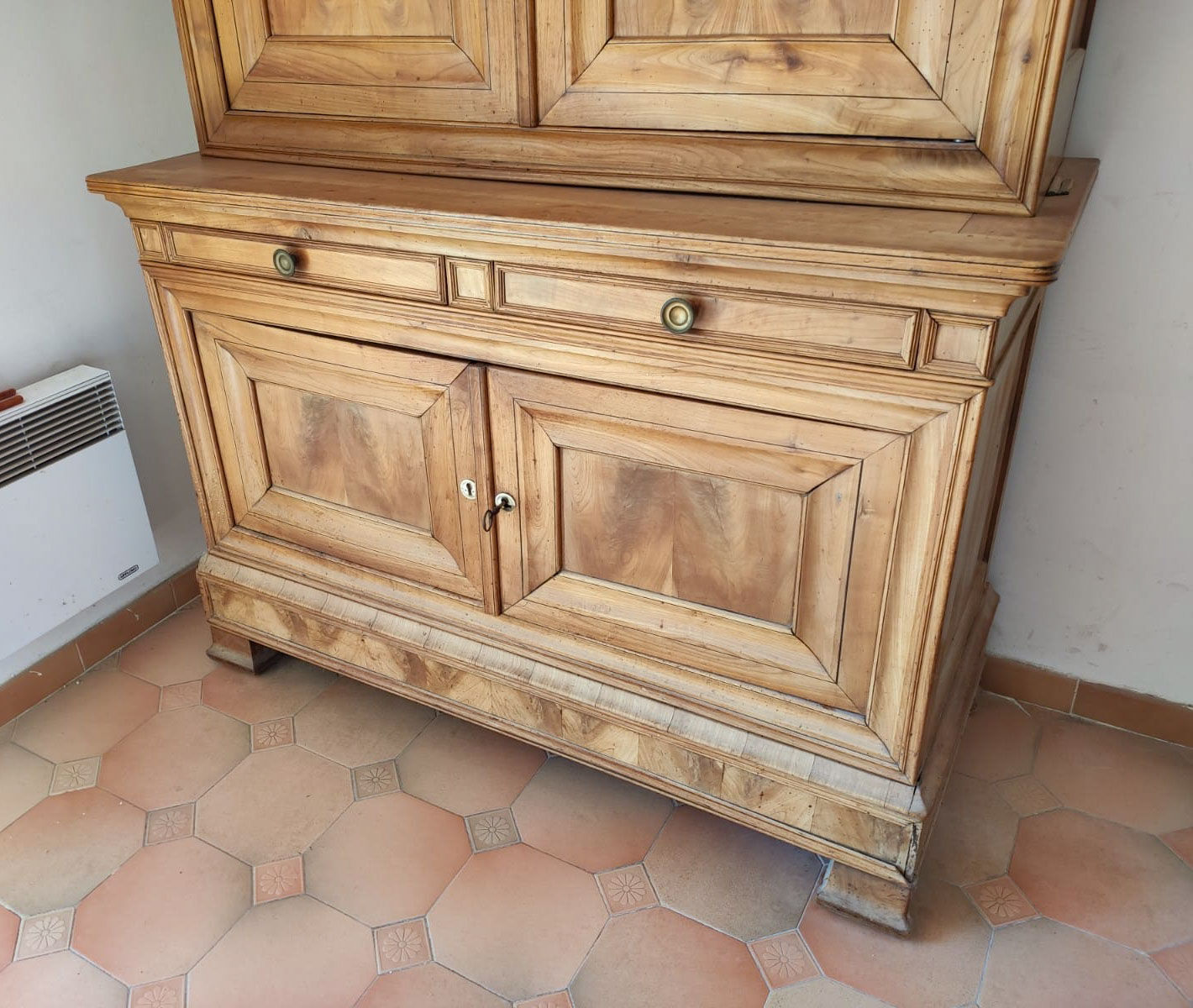 Louis Philippe 19th-century pear-shaped kitchen buffet