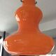 Suspension scandinave années 60 en opaline orange