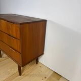 Small Danish chest of drawers from the 1960s in teak – 3 drawers