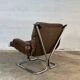 Fauteuil "Wing" en cuir, Harald RELLING, 1980s