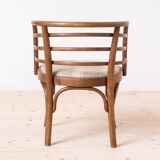 Set of 2 Thonet Armchairs, Model B246, 1930s, Restored & Reupholstered