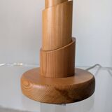 Pair of pine lamps, 1980s