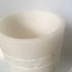 Alabaster lamp with fabric cable and vintage accessories