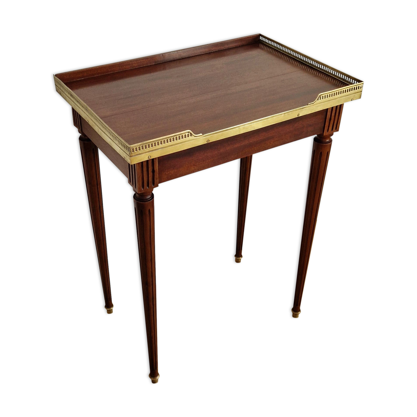 Kettle table Louis XVI mahogany style 1900