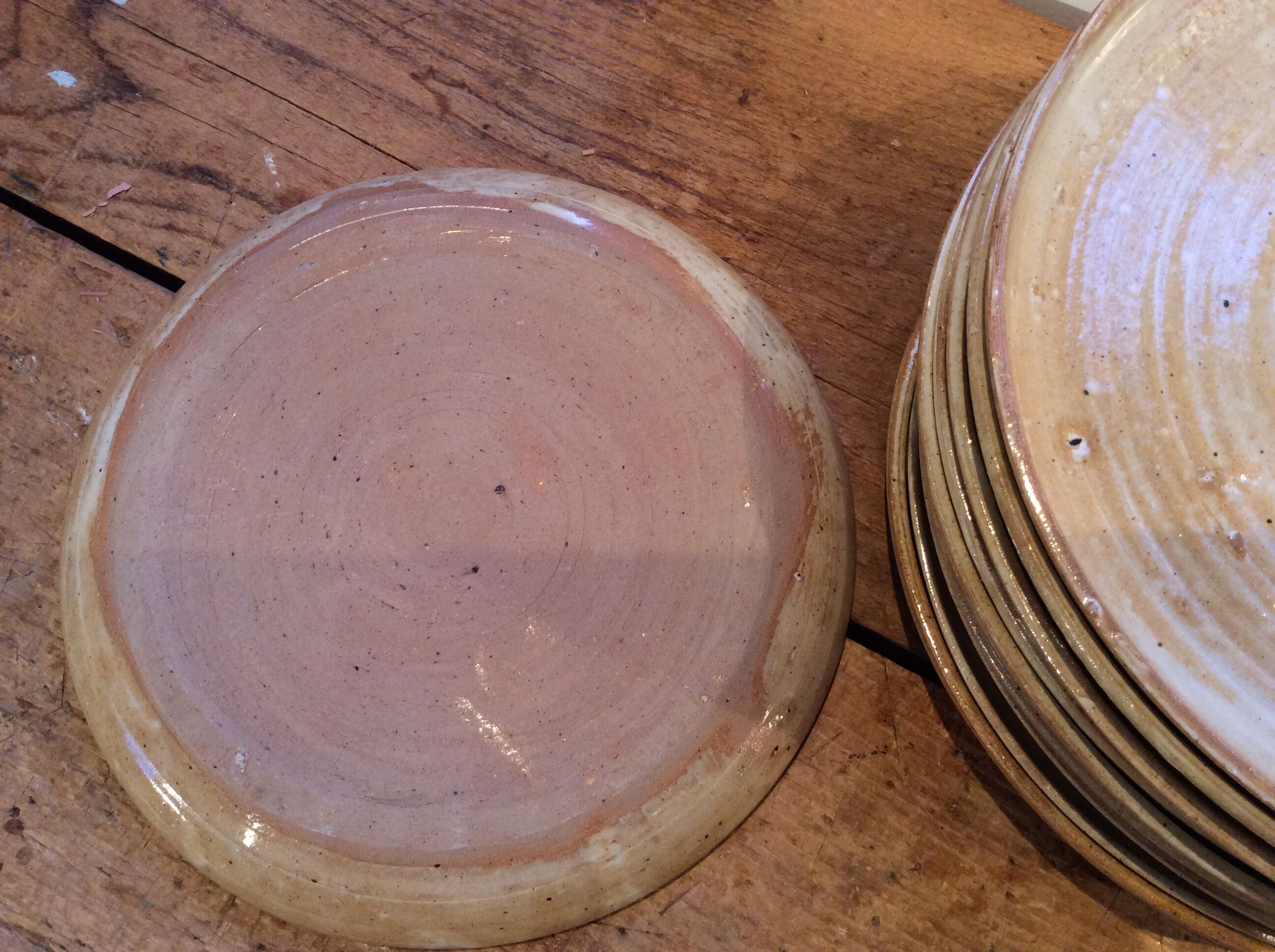 Vintage stoneware plates