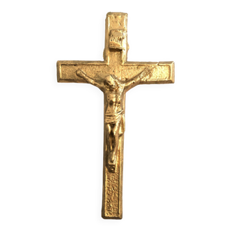 Golden Wood Crucifix