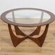 Round Astro Coffee Table in Teak by Victor Wilkins for G-Plan, 1960s