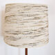 Teak floor lamp and wool lampshade Denmark 1960 1970