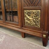 Art Deco period bookcase signed by Jules Cayette Nancy
