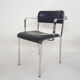 Set of five chrome and leather dining chairs by Aryform, Sweden 1970's
