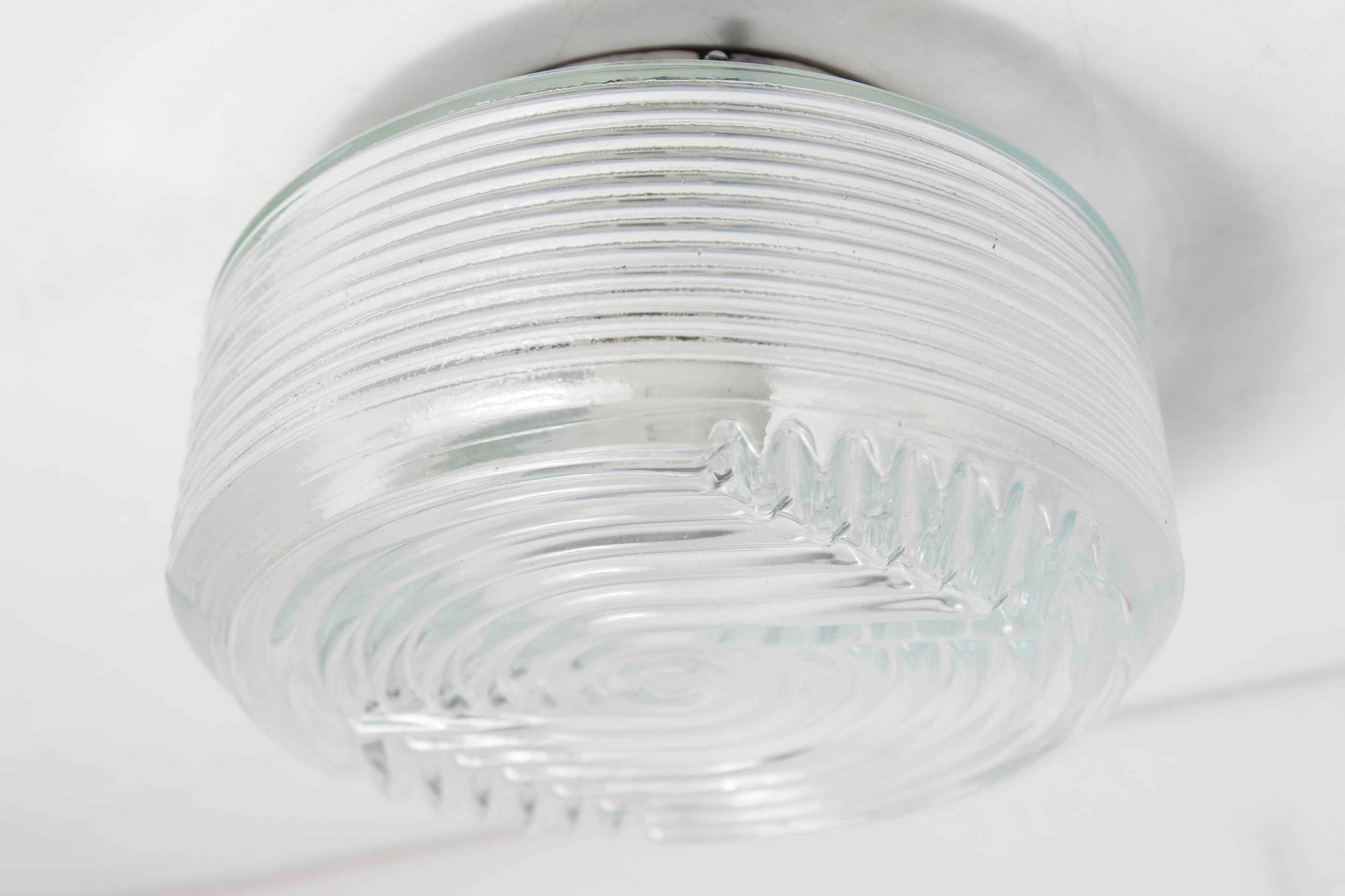 Ceiling lamp graphic 1970 glass