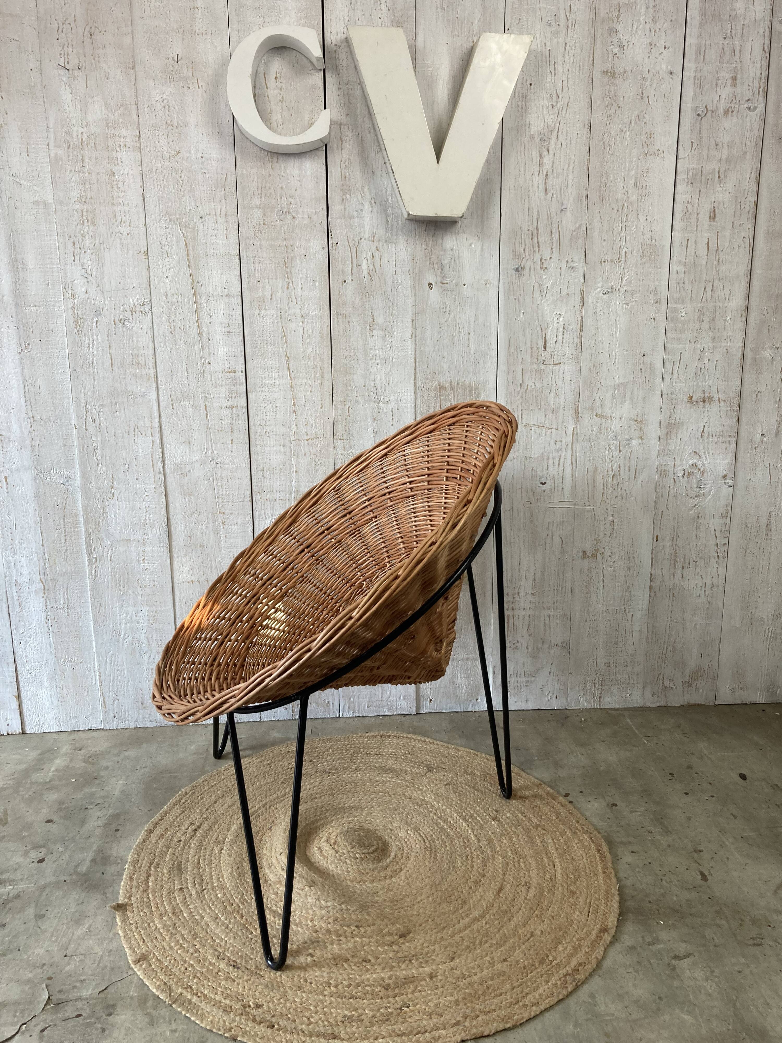 Vintage basket chair
