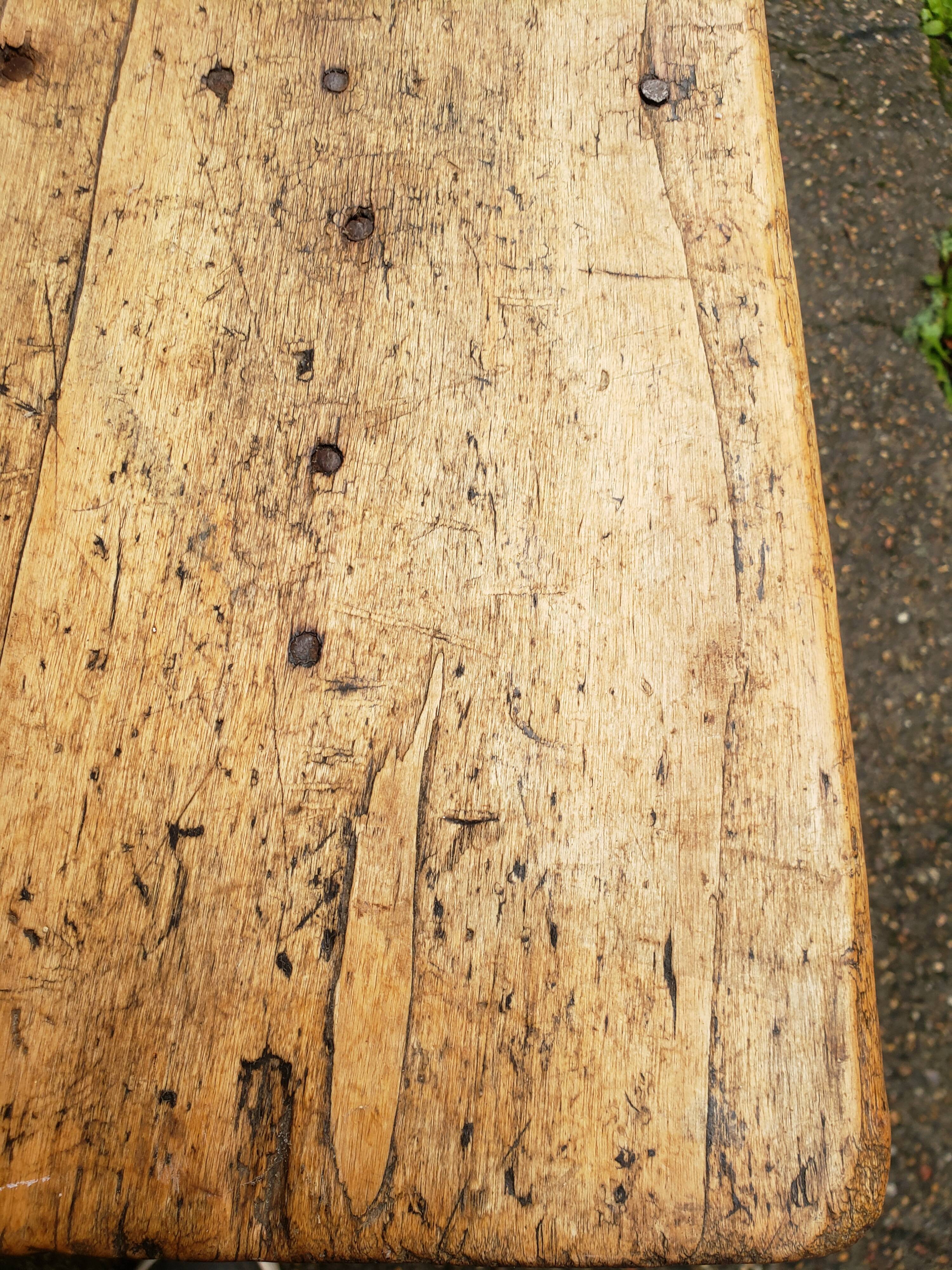 Wooden farm bench val de loi