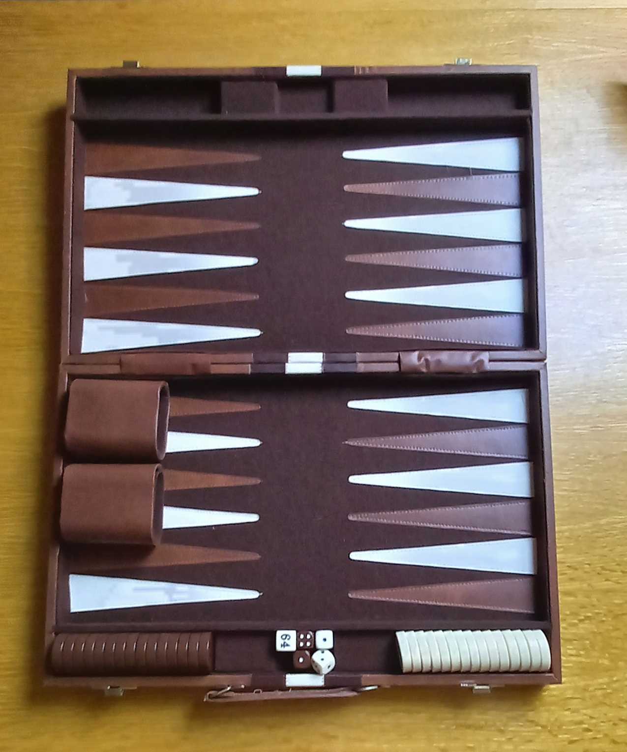 Vintage Foldable Backgammon Case / Game Box