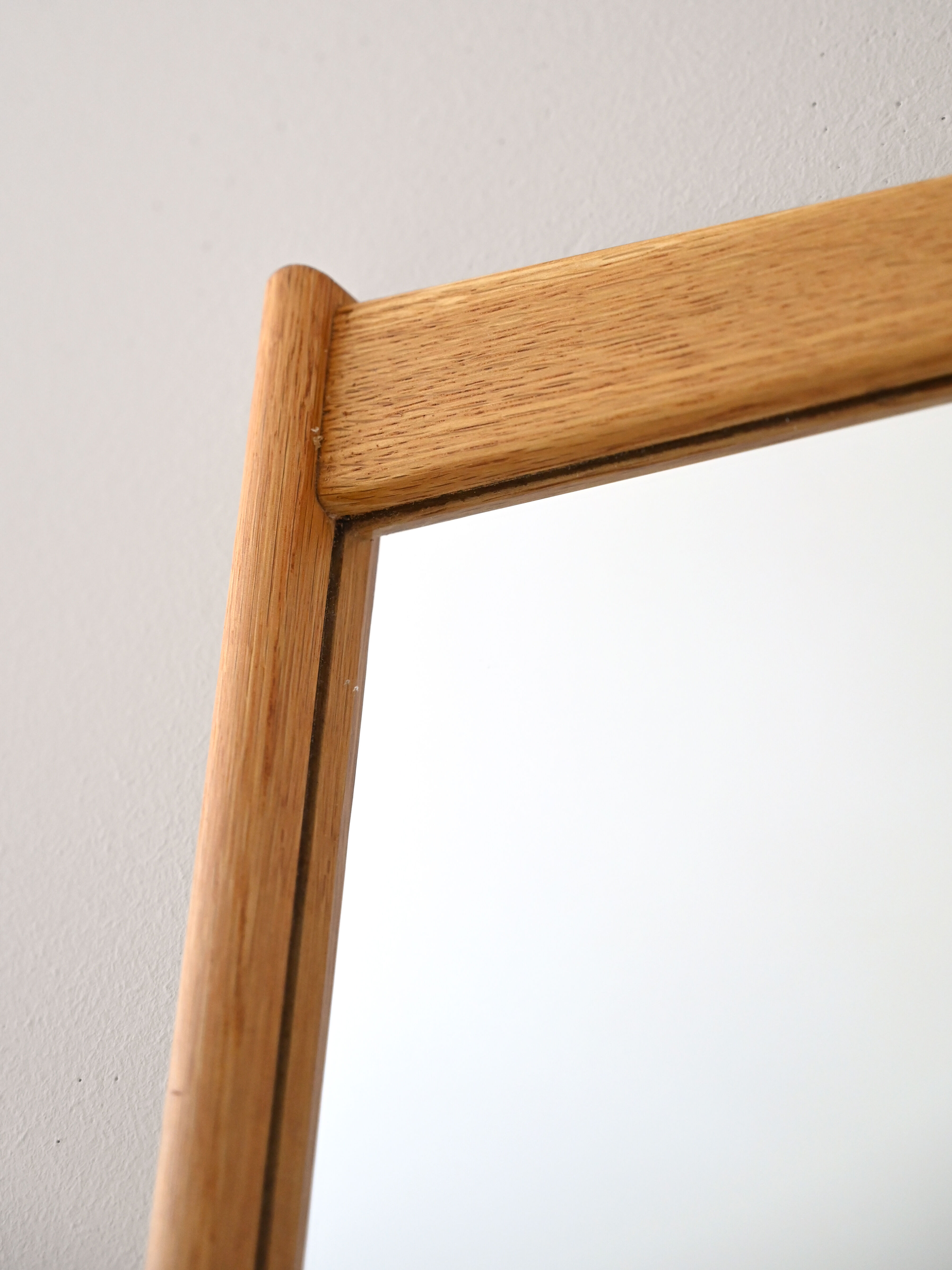 Scandinavian oak mirror