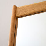 Scandinavian oak mirror