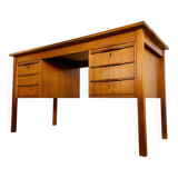 Vintage retro Danish mid-century teak desk by Bent Silberg Møbler 1960s