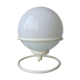 Lampe ampoule vintage sur support métal 1980