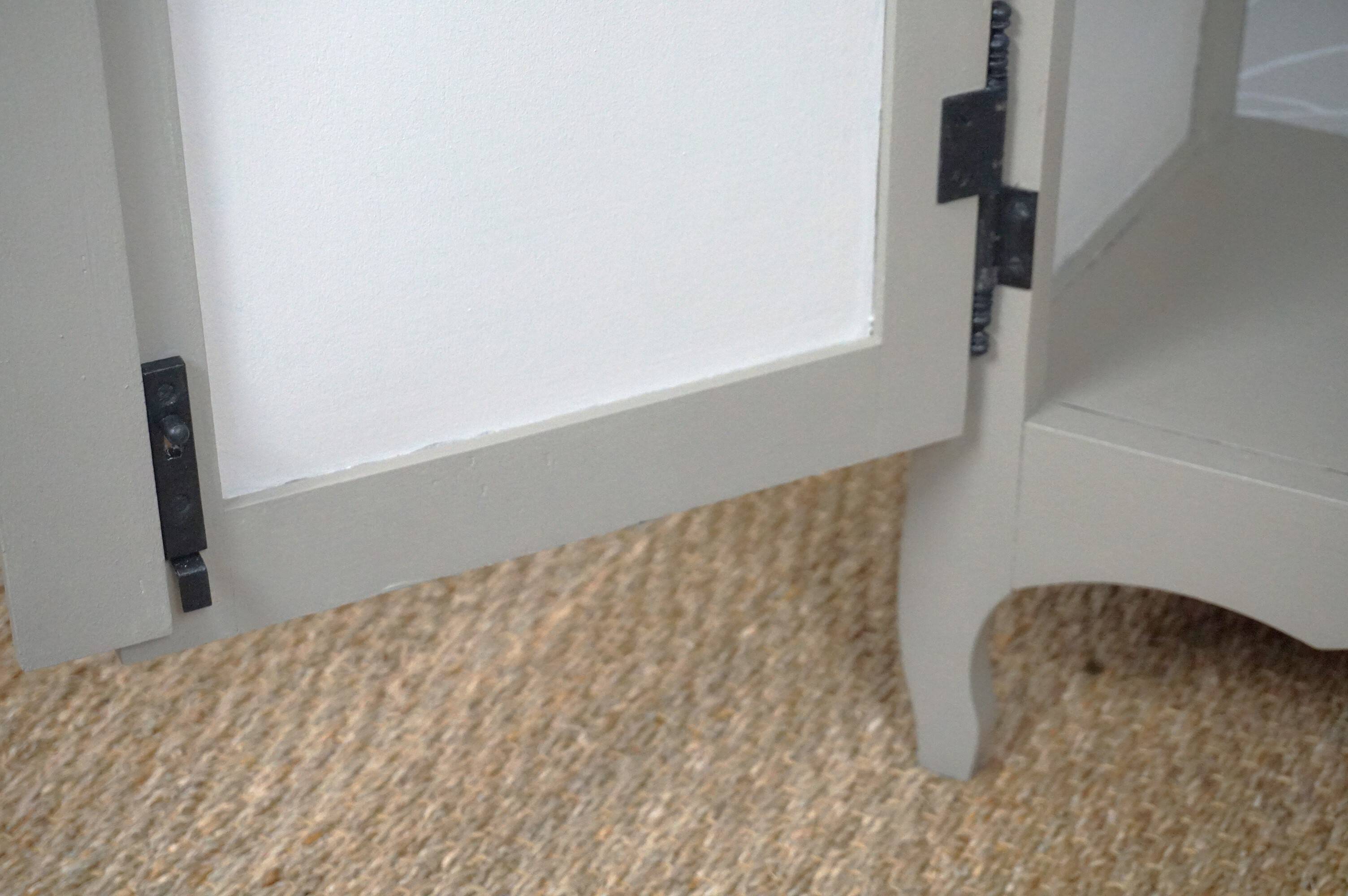 Parisian showcase dresser revamped country style wallpaper paint