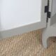 Parisian showcase dresser revamped country style wallpaper paint